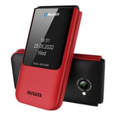 AIWA Multifunkčný mobilný telefón pre seniorov s flipom - AIWA FP-24RD
