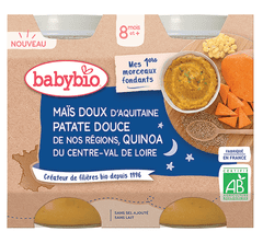 Babybio Bio sladká kukurica, sladké zemiaky a quinoa 2 x 200 g