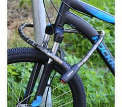 SEFIS zámok s článkovou lanom 1,5 M na bicykel 