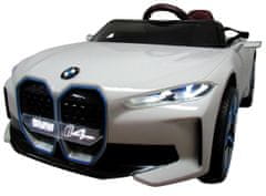 Bmw AUDI BMW i4 White EVA batériové auto Kožené diaľkové ovládanie