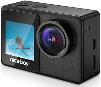 vysoko kvalitná akčná kamera niceboy vega 11 vision pre skvostné fotografie a 4k luxusné videá funkcia webkamery microSD karty