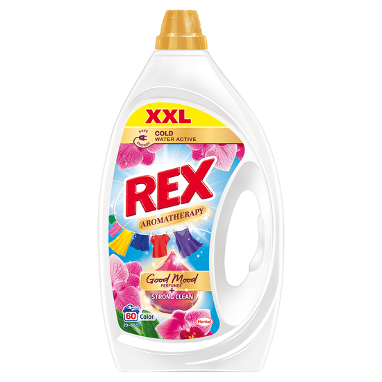 Rex prací gél Aromatherapy Orchid Color 60 praní, 2,7 l