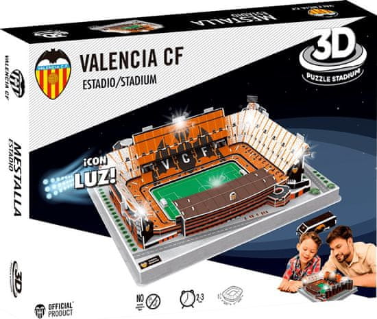 3D puzzle stadium Svietiace 3D puzzle Štadión Mestalla - FC Valencia