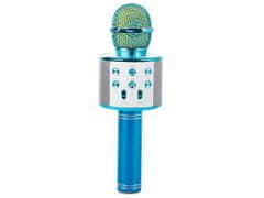 Verk  01377 Karaoke Bluetooth mikrofón, 1800mAh modrá