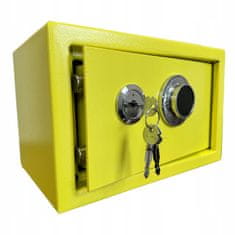 Inny Mechanická kombinácia domáci trezor, box box, žltá, štýlový dizajn