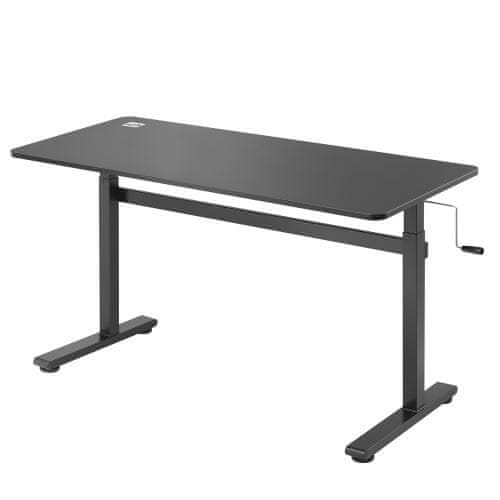 Ergo Office ER-401 B Výškovo nastaviteľný stôl max. 40 kg, 140 x 60 cm, čierny 70194