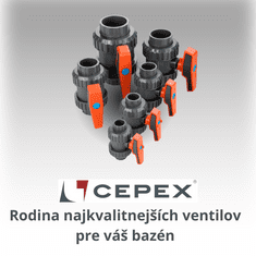 Cepex Bazenársky guľový ventil 50mm CEPEX 1 1/2"