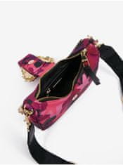 Versace Jeans Tmavo ružová dámska vzorovaná kabelka Versace Jeans Couture Range F Couture UNI
