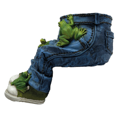 PRODEX Kvetináč - kryt na sedenie džínsy + žabky a topánky