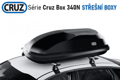 Cruz Strešný box CRUZ Box 340N, lesklá čierna
