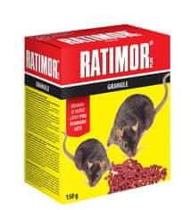 Ratimor Nástraha na myši Ratimor plus granuly 150g, 29ppm, krabička