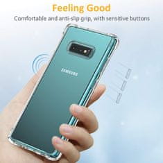 Techsuit Anti Shock silikonové púzdro pre Samsung Galaxy S10e - Transparentná KP30052