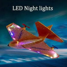 JOJOY® Prúdové lietadlo na diaľkové ovládanie s ovládačom, LED osvetlenie, dosah 150 m (1x lietadlo, 2x náhradné vrtule) | SKYJET