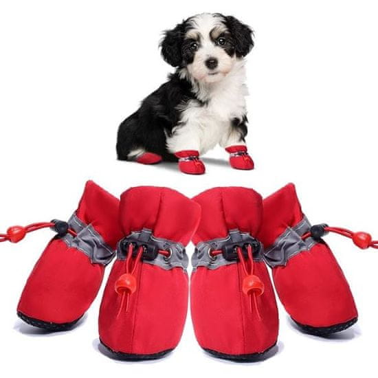 HARLEY® Vodoodolná protišmyková obuv pre domácich miláčikov s reflexnými prvkami (4 ks) | PAWSIES