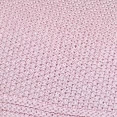 Baby Nellys Luxusná deka, dečka BASIC, 80x90cm - sv. růžová