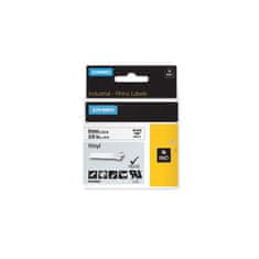Dymo Flexibilná vinylová páska Rhino 9mm biela/čierna
