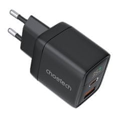 Choetech Nabíjačka GAN3 USB-A USB-C PD35W Choetech PD6052 (čierna)