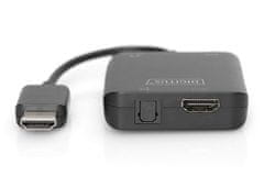 Digitus 4K HDMI Audio Extractor pre HDMI / Stereo 2.0 / Toslink 5.1