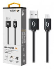 Aligator Dátový kábel 2A, Micro USB čierny