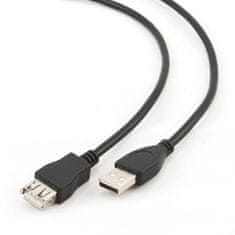 ROLINE Kábel USB AA 3m 2.0 predlžovací HQ Black