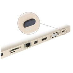 DELOCK Prachová záslepka pre USB Type-C samica bez uchopenia 10 kusov čierna
