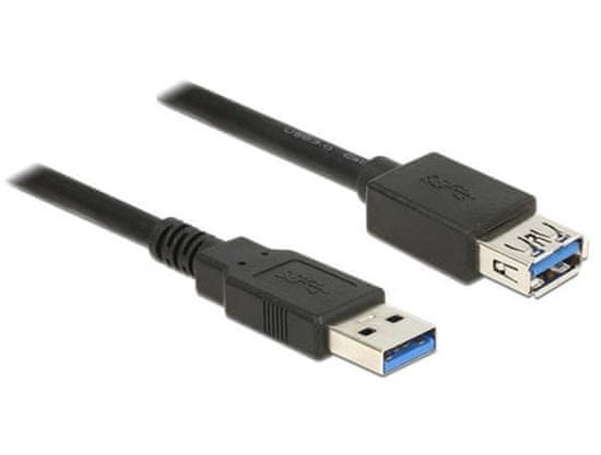 DELOCK Predlžovací kábel USB 3.0 Typ-A samec > USB 3.0 Typ-A samica 1,0 m čierny