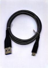 Crono kábel USB 2.0 - microUSB 1m, carbon premium