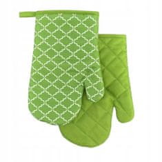 Euromat Izolačné kuchynské rukavice s magnetom zelené 2 kusy na zavesenie
