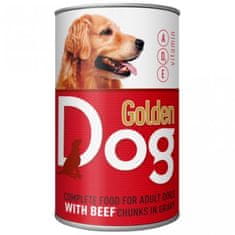 Golden Dog konzerva pre Psy Hovädzia 24x415g