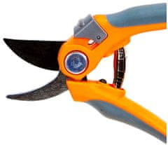 RAMP Nožnice záhradnícke polkruhové 190 mm s poistkou, čierno-oranžové