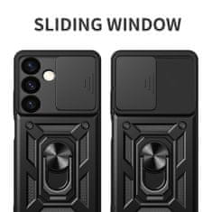 Techsuit Camshield puzdro pre Samsung Galaxy S24 Plus - Čierna KP30087
