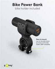 Goobay Bike Power 5.0 - malá, tenká a praktická tyčová powerbanka s kapacitou 5.000 mAh pre montž na bicykel; 60656