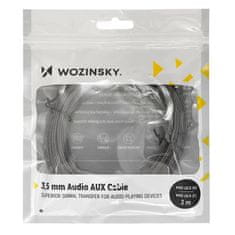 WOZINSKY Predlžovací kábel Wozinsky mini jack (samica-samec) AUX 3 m čierny