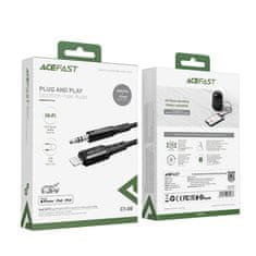 AceFast Acefast MFI audio kábel Lightning - 3,5 mm mini jack (samec) 1,2 m, AUX čierny (C1-06 black)
