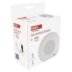 EMOS PIR senzor (pohybové čidlo) IP20 1200W, biely