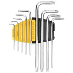 Deli Tools Sada šestihranných imbusových klíčů Torx 1,5-10 mm Deli Tools EDL3091 (stříbrná)