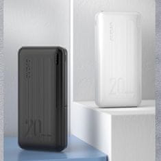 DUDAO Dudao powerbank 20000 mAh Power Delivery 20 W Quick Charge 3.0 2x USB / USB-C biela (K12PQ+ biela)
