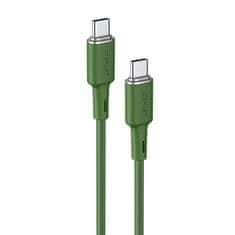 AceFast Acefast USB-C - USB-C kábel 1,2 m, 60 W (20 V/3 A) zelený (C2-03 oliver green)