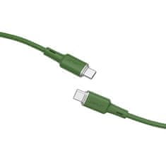 AceFast Acefast USB-C - USB-C kábel 1,2 m, 60 W (20 V/3 A) zelený (C2-03 oliver green)