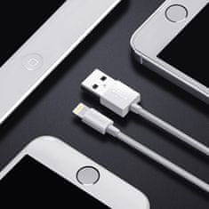 Choetech Certifikovaný kábel Choetech USB-A - Lightning MFI 1,8 m biely (IP0027)
