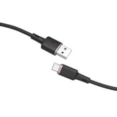 AceFast Acefast USB - USB-C kábel 1,2 m, 3A čierny (C2-04 čierny)