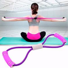 Netscroll Kompletný cvičebný elastický pás, YogaBands