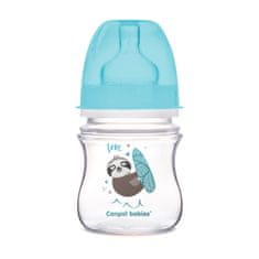 Canpol babies Fľaša so širokým hrdlom EXOTIC ANIMALS 120 ml, modrá