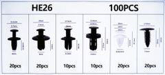 Kraft&Dele Plastové spojovacie kolíky a príchytky na čalúnenie 100 ks KD10498