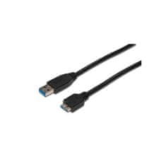 Digitus USB kábel AK-300116-010-S USB 3.0, USB A - Micro USB B, M / M, 1m