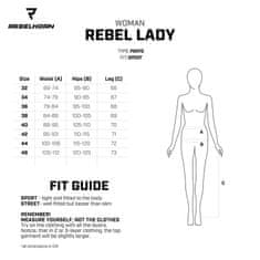 Rebelhorn nohavice REBEL dámske černo-ružové 36