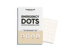 Breakout + aid Náplasti na akné s niacínamidom a zinkom Emergency Dots 72 ks