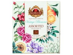 BASILUR Vintage Blossoms Assorted - Zmes čajov z Cejlonu v sáčkoch 40x2g x1