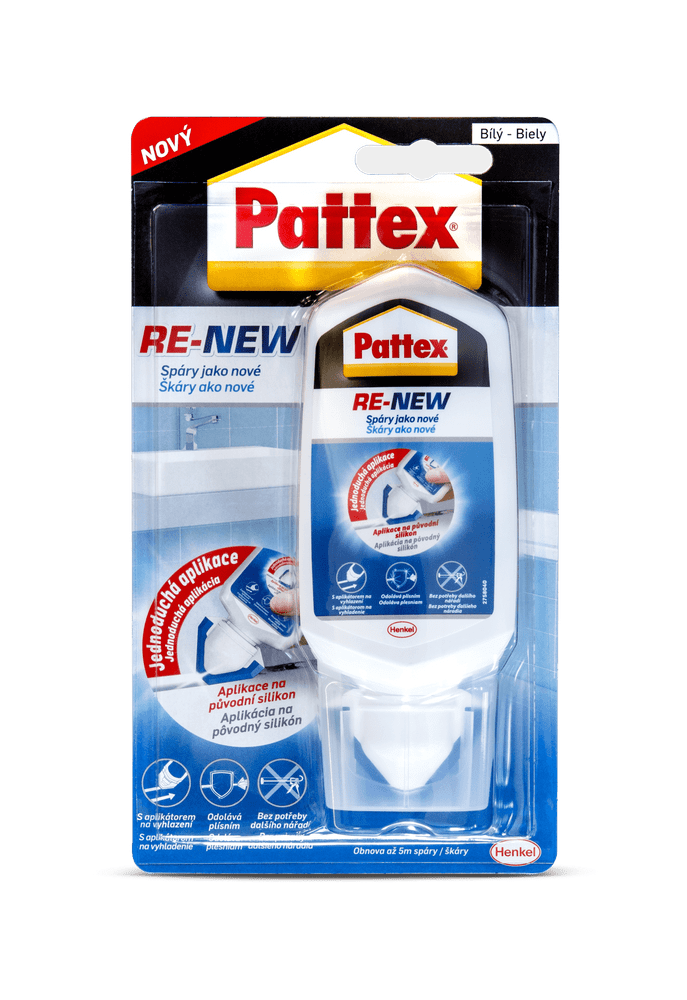 Pattex Re-New na škáry, biely