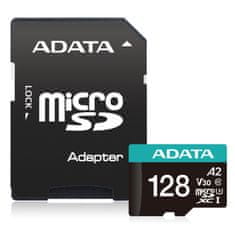 A-Data V30S/micro SDXC/128GB/100MBps/UHS-I U3/Class 10/+ Adaptér